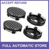 4Pcs 60mm Dia 5 Clips Car Wheel Tyre Center Hub Caps Cover W/ Sticker