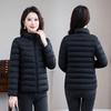 Одежда для мамы Зимняя Новая Женская Большого Размера Приталенная Хлопковая Куртка Универсальное Хлопковое Пальто Куртка Простая Теплая Стойка Воротник Хлопковое Пальто