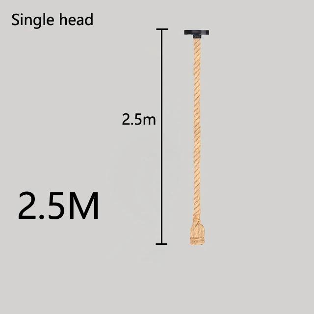 Промышленные винтажные подвесные светильники E27 из пеньковой веревки, светильники с характером для мансарды/гостиной/бара, подвесная люстра