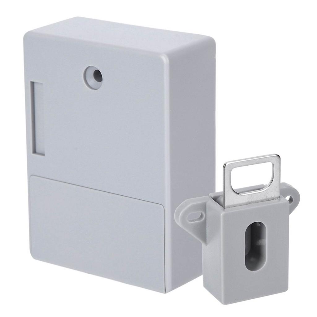 125KHz Smart Cabinet Lock Electronic RFID Card Opening No Drill for Wardrobe Sauna LockerGray