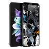 Жесткий чехол из поликарбоната с узором «Акулы на море» для Samsung Galaxy Z Flip 7 6 5 4 Черная крышка для Galaxy Z Flip 3 Складная крышка Capas