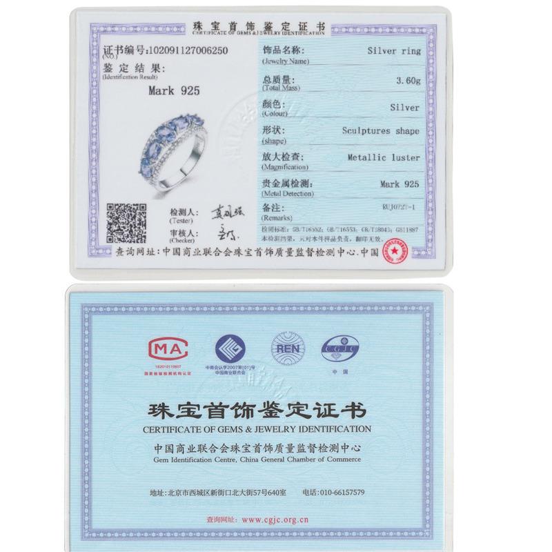 Gica Gema Кольца с синим сапфиром и танзанитом для женщин, обручальные ювелирные изделия, натуральное твердое кольцо из стерлингового серебра 925 пробы, ювелирные изделия