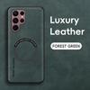 Чехол для Samsung S26 S25 S24 S23 S22 S21 S20 plus ultra Новый магнитный всасывающий защитный чехол из овчины Беспроводная зарядка простой