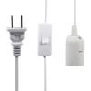2PCS E27 Base Light Socket Holder Plastic Material Bulb Socket Adapter Hanging Lamp Kit  Indoor Use