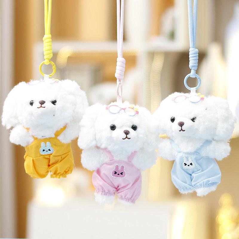 Cute Teddy Dog Stuffed Animal Plush Toy For Girls Backpack Accessories And Collection