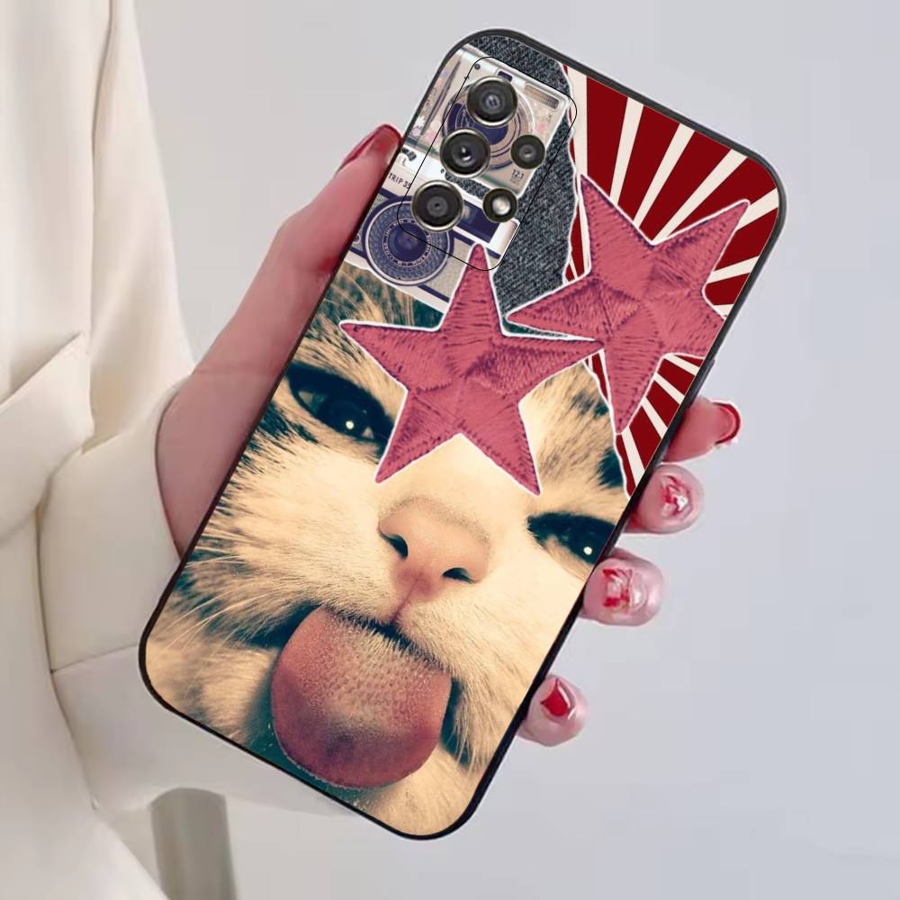 Милые мемы про домашних кошек Чехол для телефона Для Samsung S25,S24,S21,S22,S23,S30,Ultra,S20,Plus,Fe,Lite,Note,10,Черный чехол