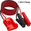 6ft 12 AWG Silicone Wire Jumper Cable for Motorcycles Marine Use Flexible