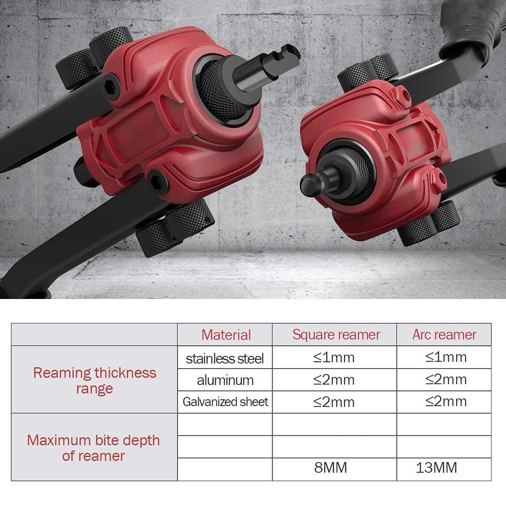 Rivet Nut Tool,3 In 1 Rivet Setter Kit,Rivet Nut Pliers Set with 6 Metric and SAE