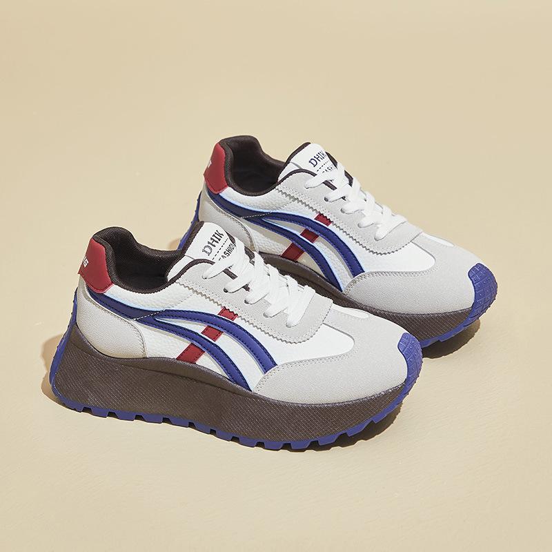 Женские весенние новые кроссовки как у Форреста Гампа, увеличивающие рост, студенческие беговые спортивные повседневные туфли, уличная съемка BN