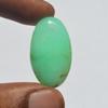 Natural Chrysoprase Gemstone Cabochon 27 Carats Size 29x17 MM Oval Shape, Jewelry Making Craft Supply