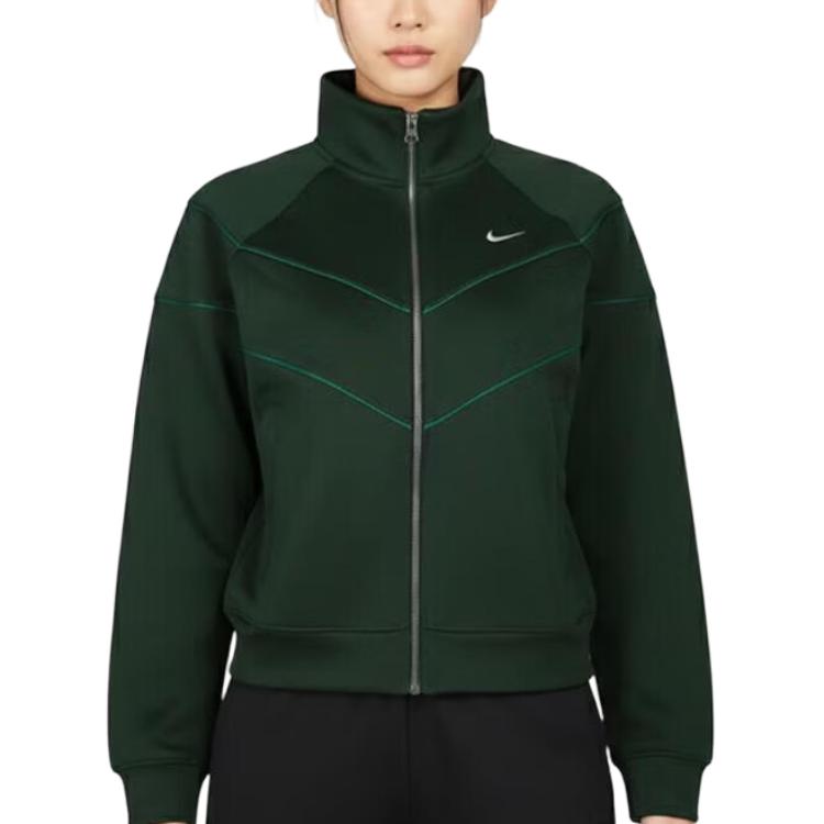 Nike Куртки Женские Зеленые Стойка Умеренные Другие HJ0976-323