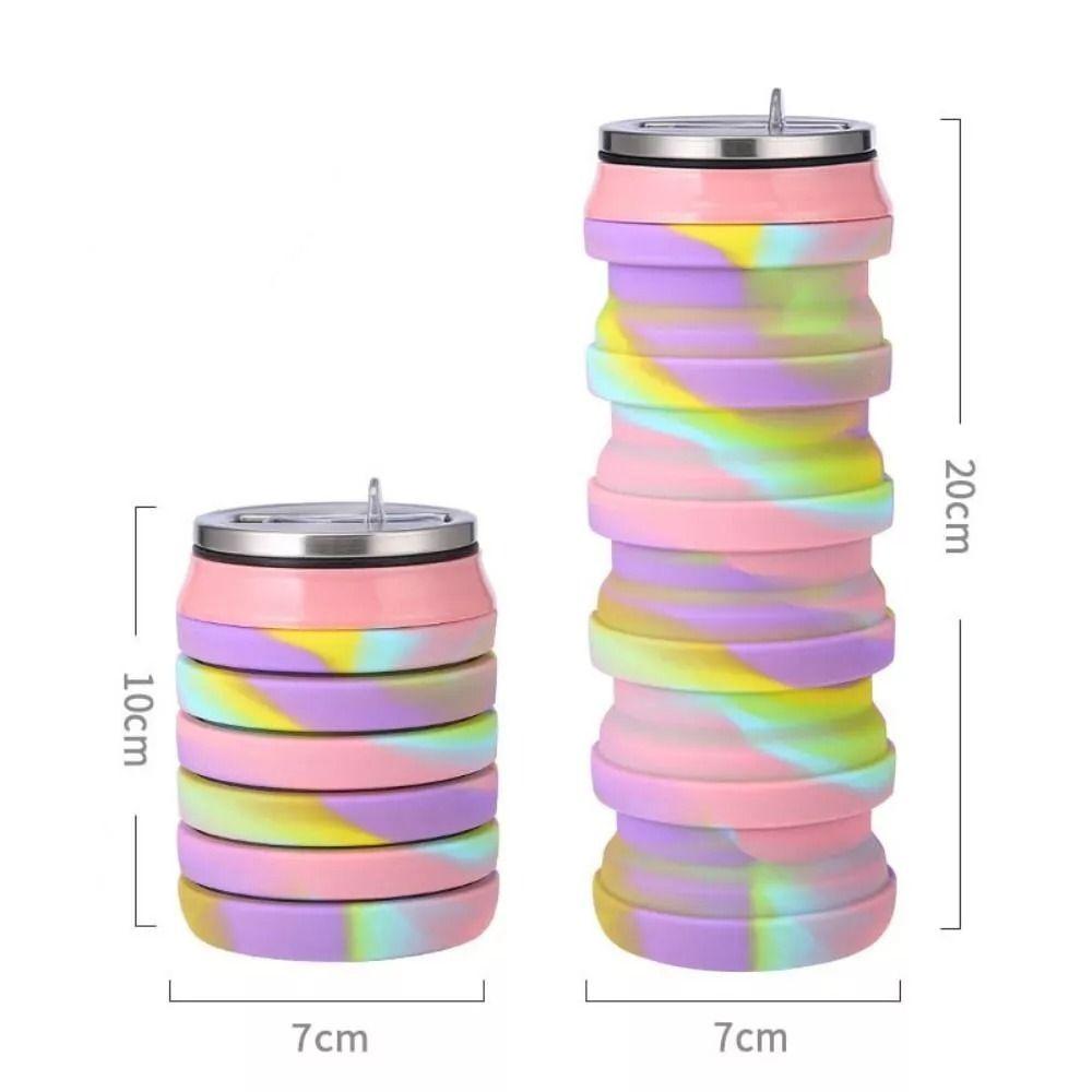 Silicone Collapsible Water Bottle Wear-resistant Sport Bottle New Folding Water Cup