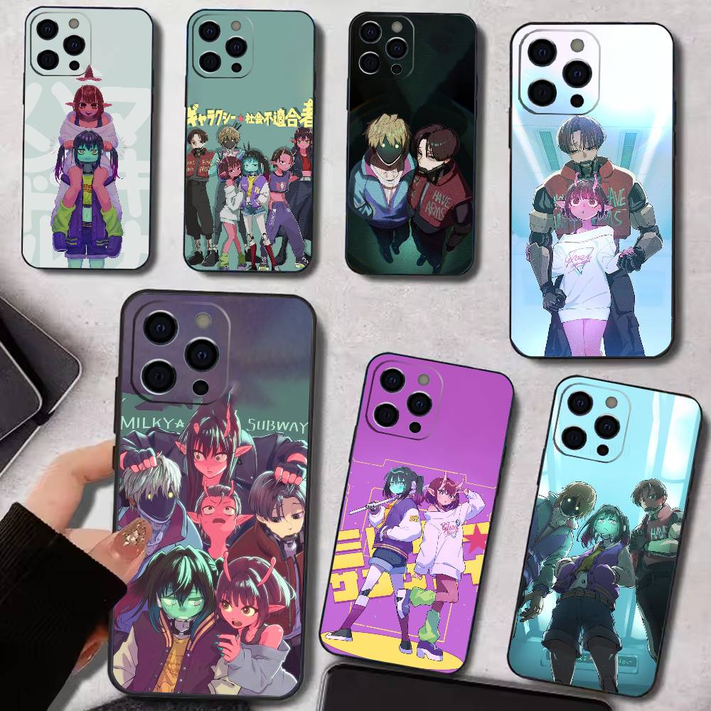 Аниме M-Milky S-Subway Чехол для телефона Силиконовый Мягкий Для IPhone 17 16 15 14 13 12 11 X XR Plus Pro Max Plus
