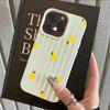 Чехол для телефона iPhone 17 Pro Max 16 15 14 13 12 11 Pro 14 15 Plus 17 Air с рисунком лимонной полоски, противоударный, силиконовый, мягкий чехол