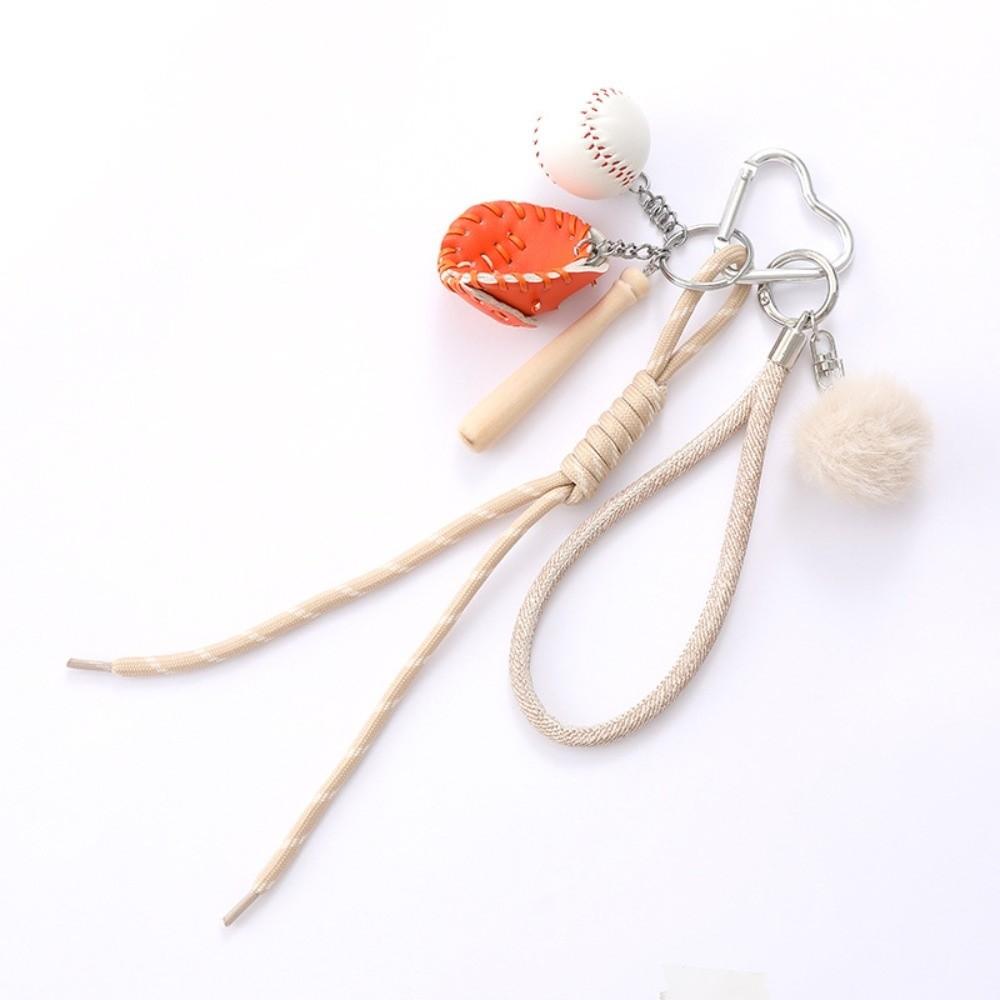 Hanging Chain Baseball Braid Rope Pendant Stylish Design Braided Bag Charm Keychain Ornament