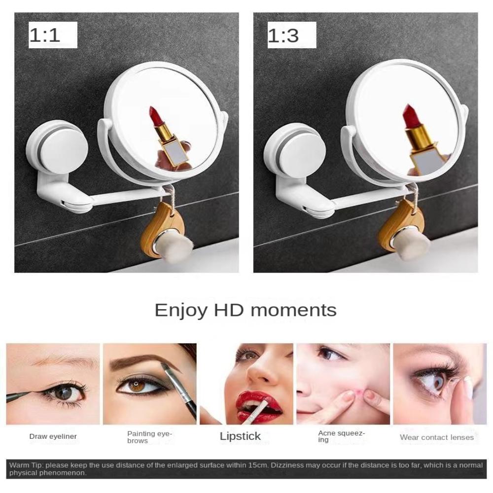 Зеркало для макияжа с 3-кратным увеличением Зеркало для макияжа высокой четкости Ванная комната