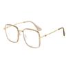 Luxury Brand Anti Blue Light Myopia Glasses Women Oversized Square Eyeglasses Computer Goggles Diopter -0.5 -1.0 -1.5 To -6.0