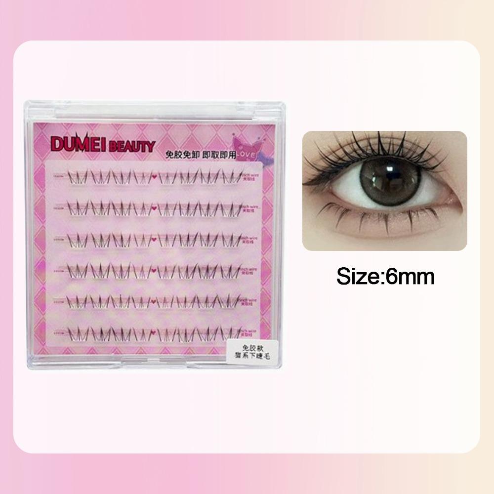 Пучковые ресницы без клея 6 рядов отдельные ресницы высокое качество мягкие пучки как у айдола