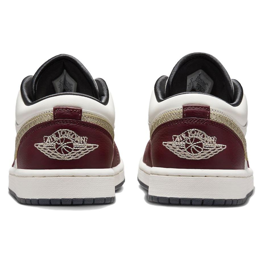 Air Jordan 1 Low SE Year of the Dragon Женские кроссовки Red Sail Metallic-Gold-Grain FJ5735-100