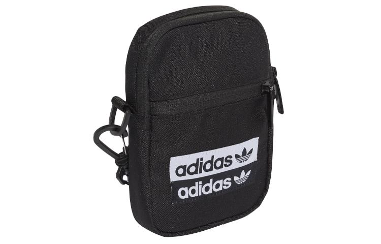 adidas Оригинальная полиэстеровая сумка через плечо, унисекс, черная EJ0975