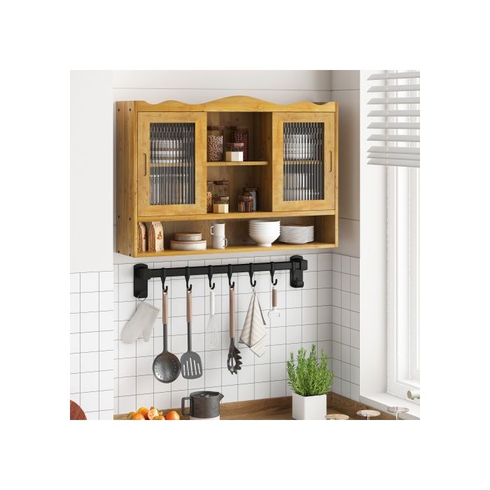 Armoire - MUVOE - Vintage - 90 cm - 2 portes coulissantes - Bois massif