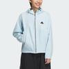 adidas Повседневные куртки и пальто SOFTSHELL с капюшоном Женские Снежно-голубые JX6832