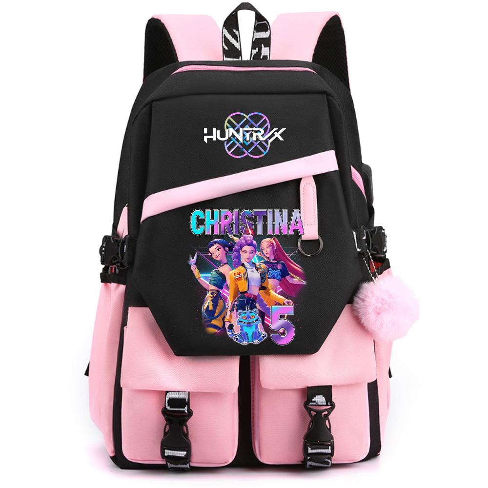 Anime K-Pop Demon Hunters Printed Large Capacity Backpack for Teenger Student Girl Boy Schoolbag Bookbag Women Waterproof Travel Bag Gift