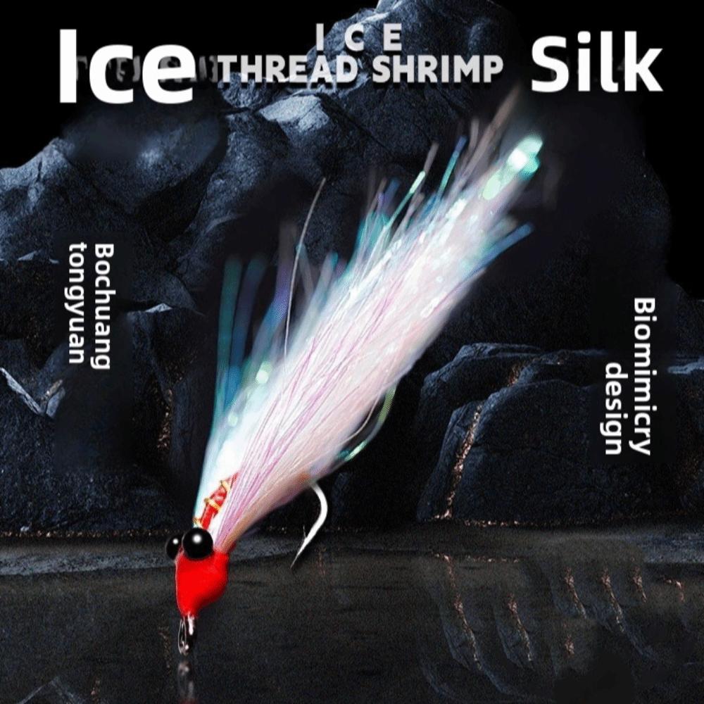 5pcs Insect Pattern Fly Fishing Lure White Ice Dubbing Streamer Fly Fox Tail Lure Lake Fishing