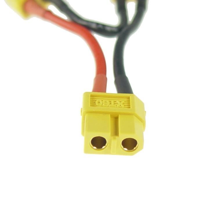 YUNIQUE FRANCE Последовательная схема XT60 из 2 штекеров и гнезд Lipo к адаптеру для радиоуправляемой модели