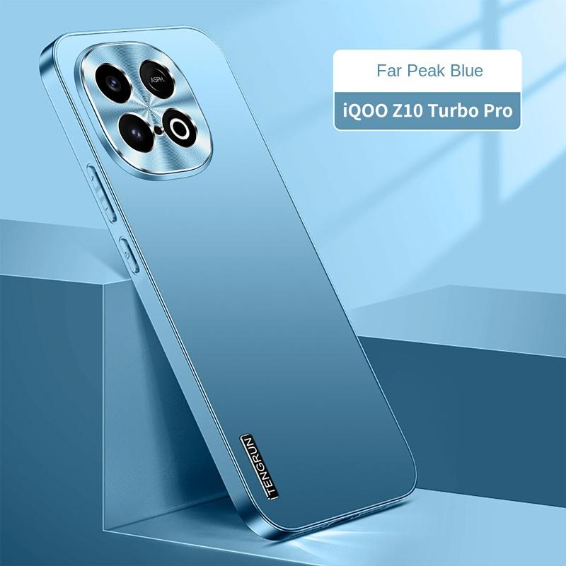 Для VIVO iQOO Z10 Turbo Z10 Turbo Pro Металлический Матовый Цвет Ударопрочный Устойчивый к Падениям Отталкивающий Отпечатки Пальцев Матовый На ощупь Чехол для Телефона