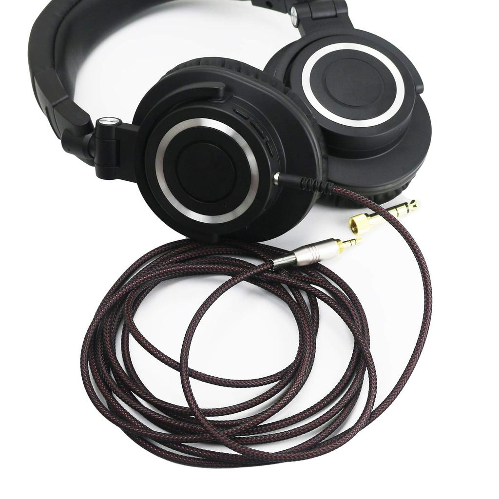 NewFantasia Replacement Audio Upgrade Cable Compatible with Headphones Audio-Technica ATH-M50xBT, ATH-AR3BTBK, ATH-SR50BT, ATH-ANC9, ATH-ANC7B,