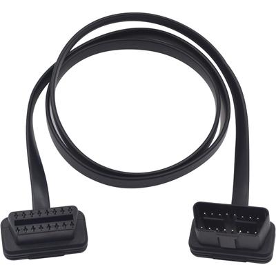Duttek Автомобильный OBD2 Автомобильный удлинительный кабель OBD2 16-контактный папа-мама Удлинительный кабель, 16Pin
