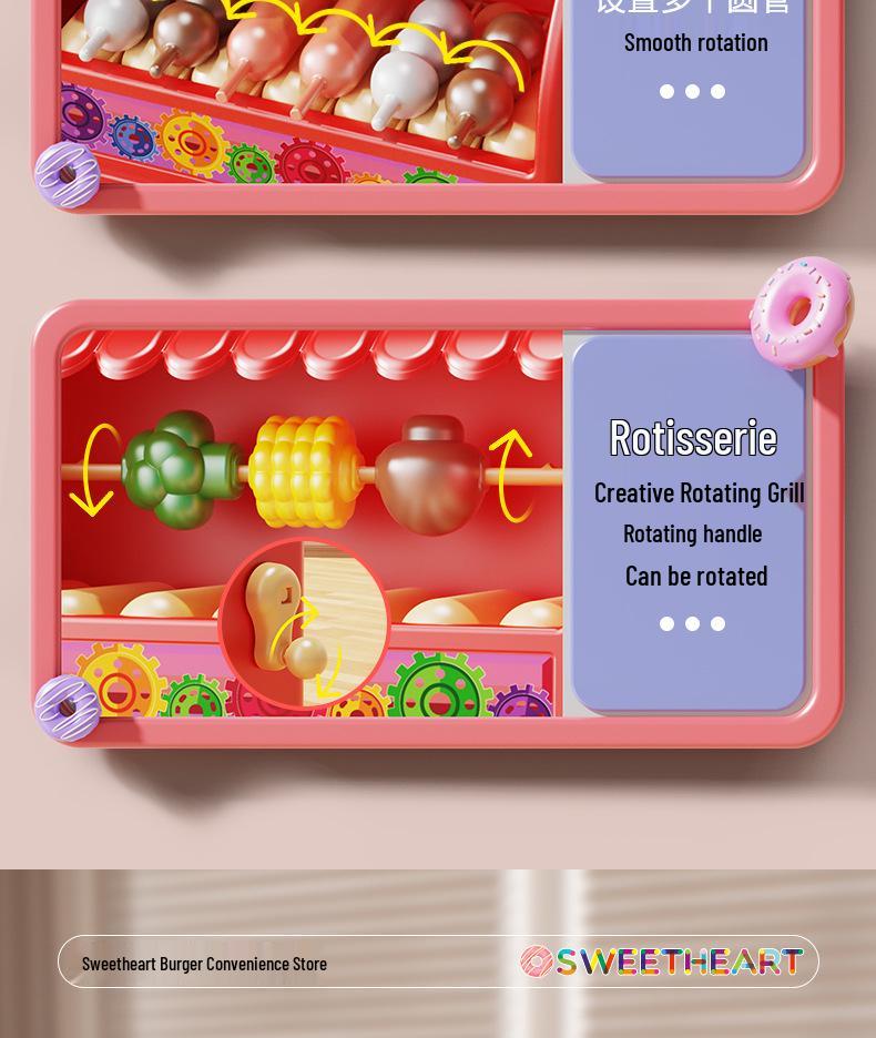 Детская игровая кухня Кассовый аппарат-супермаркет Игрушка
