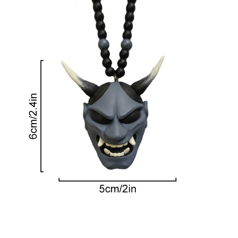 1 шт. Автомобильный орнамент, подвесной кулон, шлем самурая хання, японские автомобильные аксессуары Oni, зеркало заднего вида
