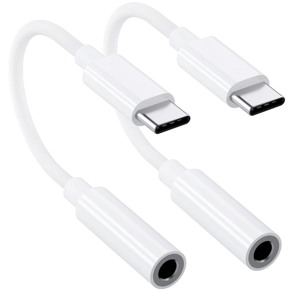 1-2Pcs Type C To 3.5 Mm Aux Adapter Jack Audio Cable for Huawei Xiaomi Redmi POCO Sumsang Aux Cable for iPhone 16 15 Serives