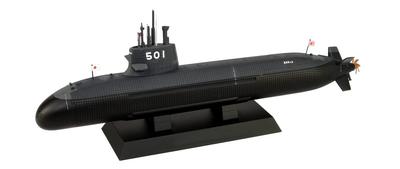 Pit Road Серия Skywave Подводная лодка Морских сил самообороны Японии Soryu Пластиковая модель JB34 Цветное литье 1/350 Самооборона SS-501