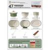 serene time underglaze 47-piece set with casserole