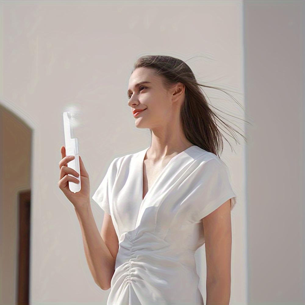 1 шт. модный портативный ручной вентилятор с USB-перезаряжаемым аккумулятором 2000 мАч мини-вентилятор небольшой карманный вентилятор для путешествий на свежем воздухе