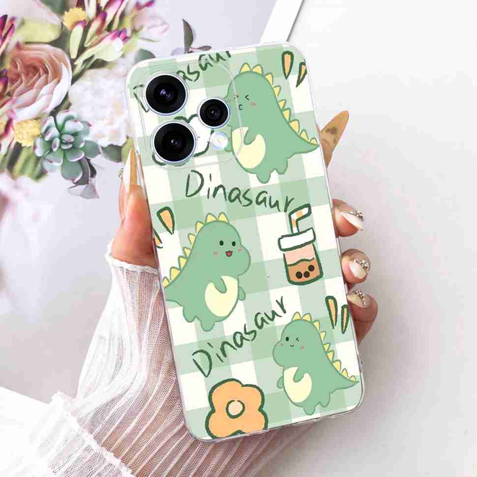 Чехол для Oppo Reno15 5G, цветной, с цветами, из мягкого силикона, задняя крышка для Oppo Reno15 Reno 15 5G CPH2825, корпус телефона, Fundas