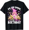Funny 50th Birthday Mom Gnome For Women Pink Bday Princess Gift Unisex T-Shirt