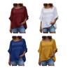 Womens O Neck Shirt Soft Breathable Tops Regular Fit Dolman Sleeve Top Casual Loose Fit Blouse Summer Spring Shirt Perfect for Work Party Date Fashion