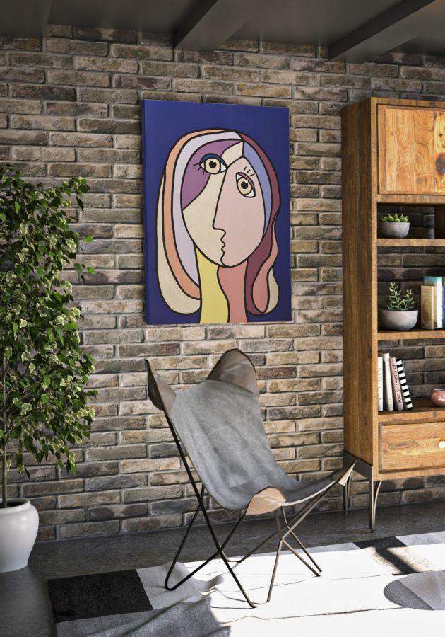 Wall Printing Painting  Double Face Large -B- Cm 80X3X120