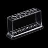 Plastic Transparent Clear 6 Holes Test Tube Stand Burette Shelf Test Tube Rack Test Tube Holder