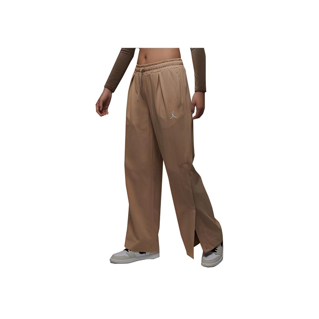 Jordan Трикотажные длинные дышащие спортивные брюки женские брюки Desert-Yellow DX0398-277
