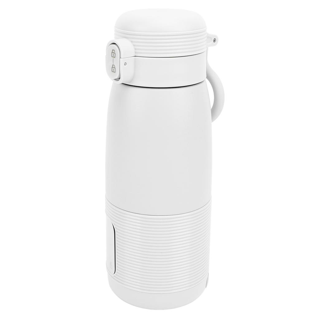 Portable Milk Warmer Baby Travel Cordless Fast Warming USB Rechargeable for Car Outdoor White