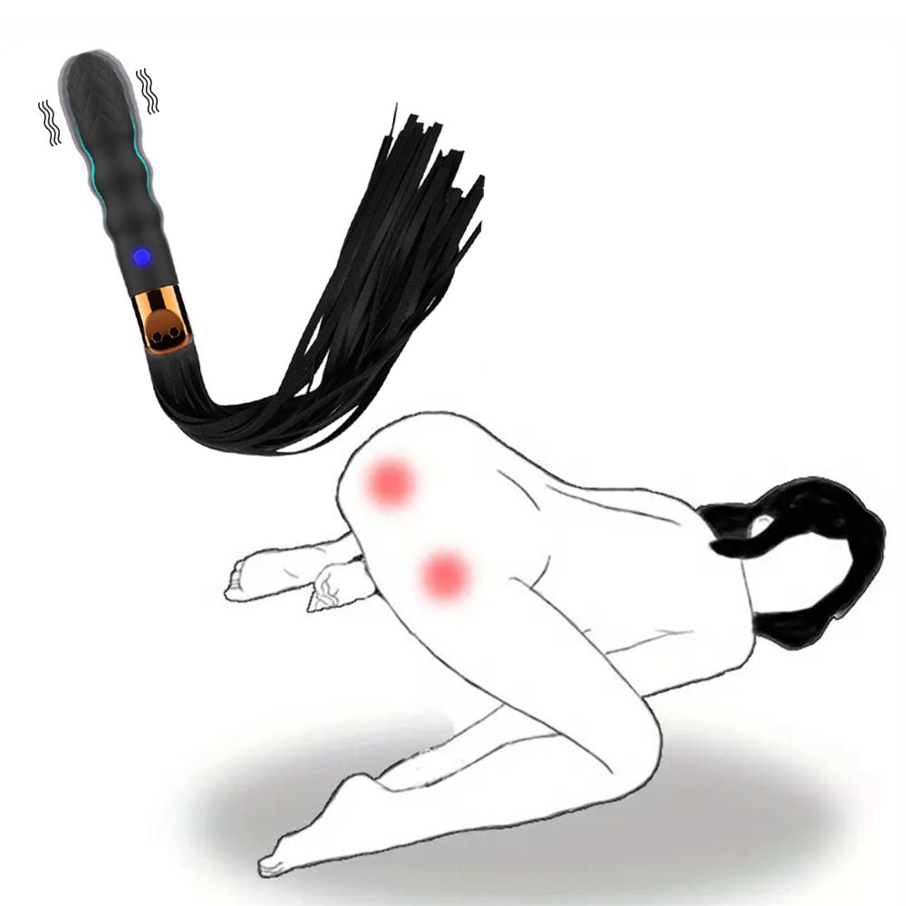 Секс-игрушка Проникновение Вагина Вибратор для женщин Стимулятор вибрации клитора Точка G Дилдо-вибратор SM Плетка Взрослый Эротический Продукт