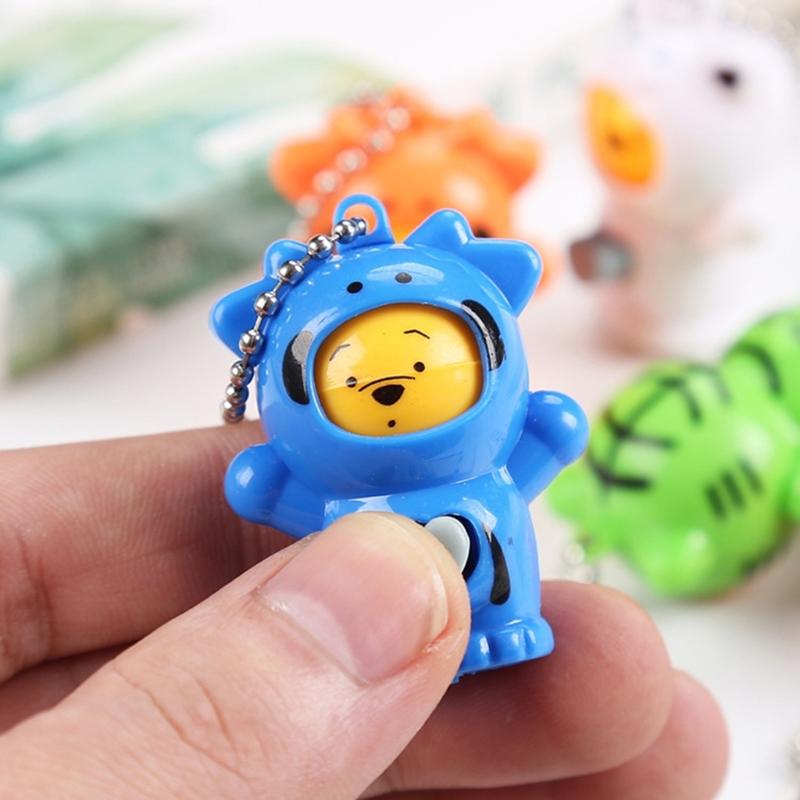 Pack of 5 Small Dolls Face Softball Keychains Sturdy Plastic Sports Themed Charm Portable Fashion Accessories