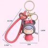 Fashion Bag Pendant Cartoon Car Key Ring Hanging Ornaments Cute Doll Key Chain  School Bag Pendant