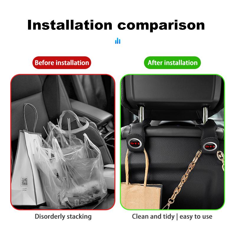 VFHJQ1 Car Seat Headrest Hook Phone Hanger Storage Holder Accessories For Volkswagen VW Beetle CC B5 B6 B7 EOS GTI MK2 MK4 MK5 MK6