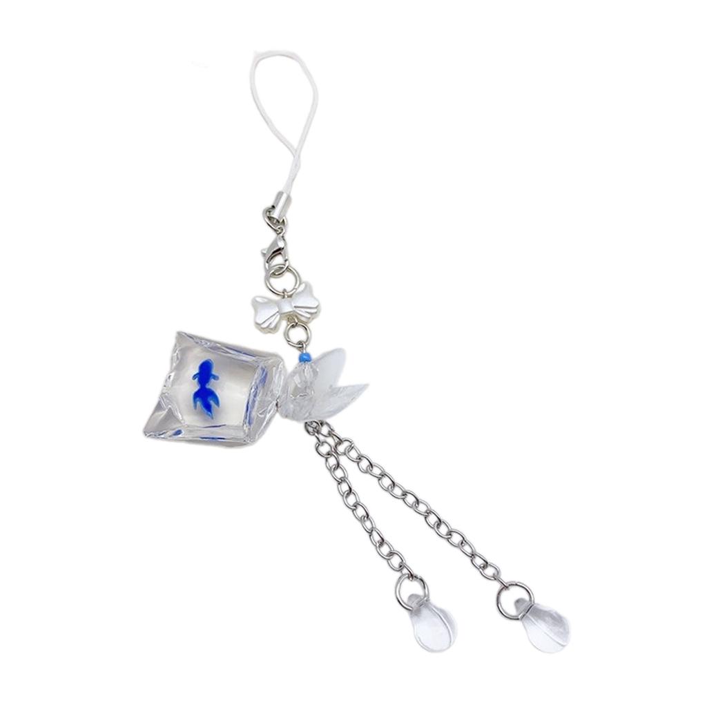 Модная сумка золотая рыбка бусины подвески кулон милый телефон ремешок сумка украшение портативные подвески шнурок для девочек женщин